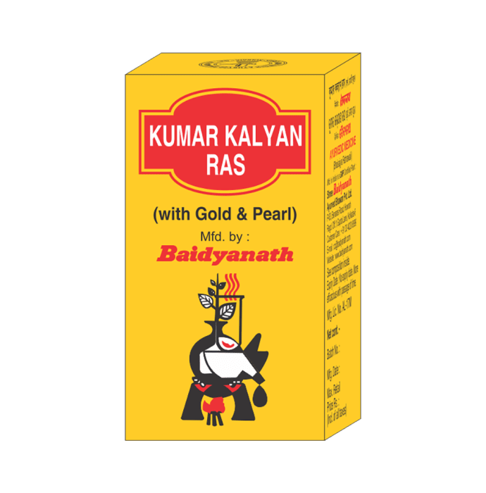 Baidyanath kumarkalyan ras with gold & pearl